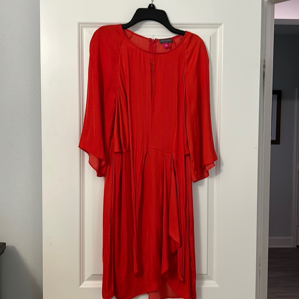 Beautiful bright red mini dress! Great fit